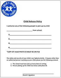 Child Release Policy